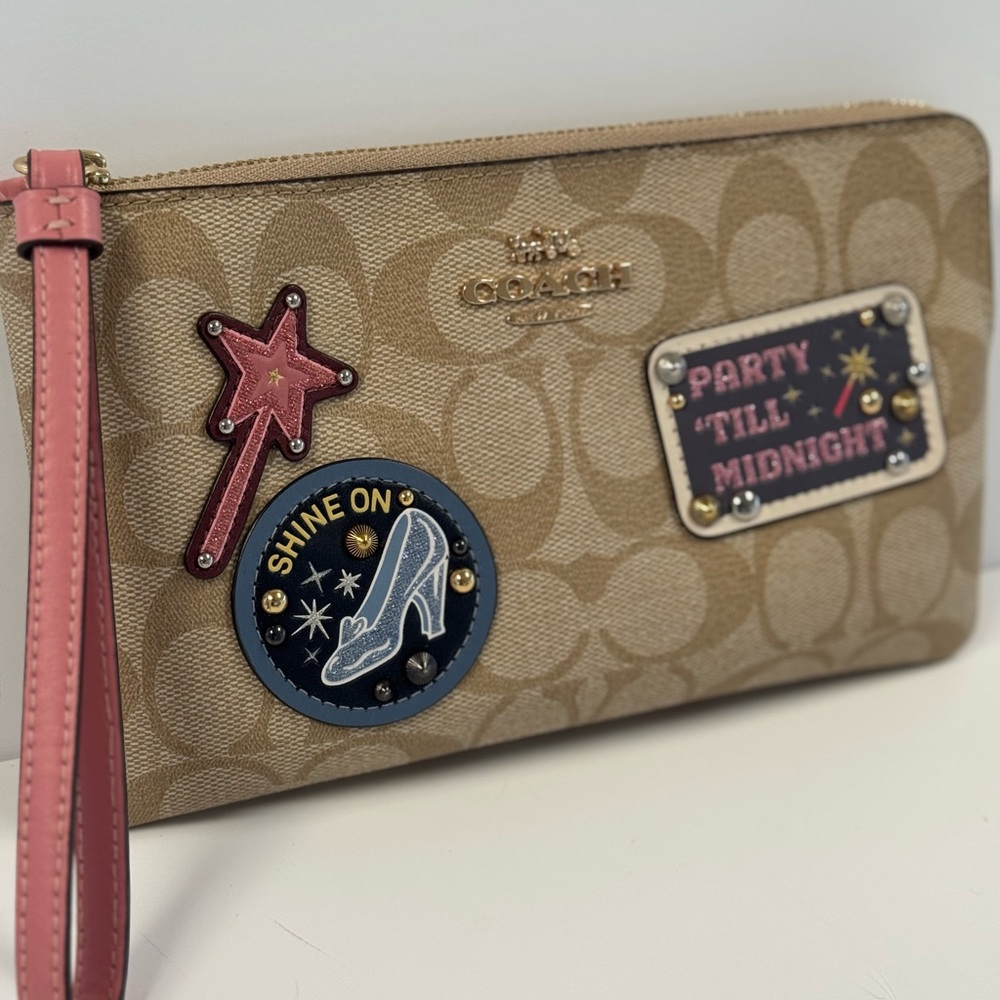 Disney X Coach Cinderella Wristlet "Party 'til Midnight"